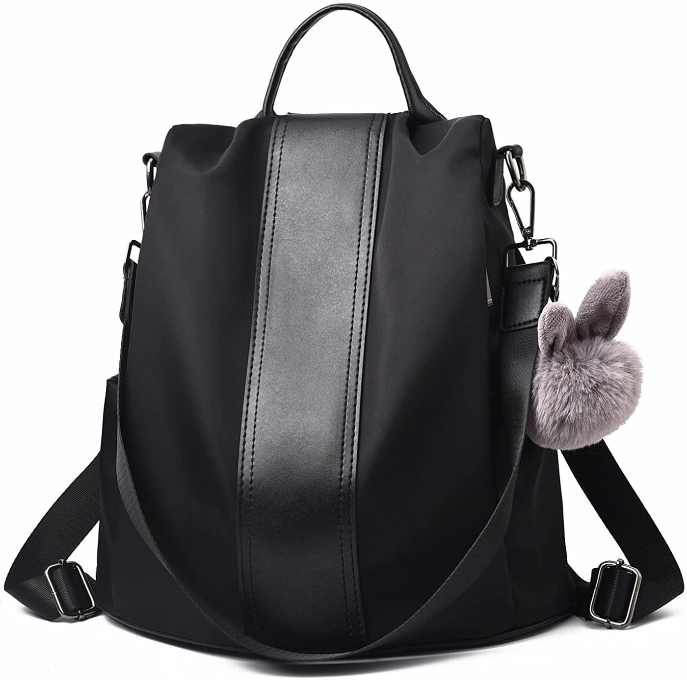 Price:$22.99    Charmore Women Backpack Purse Waterproof Nylon Schoolbags Anti-theft Rucksack Shoulder Bags  Clothing