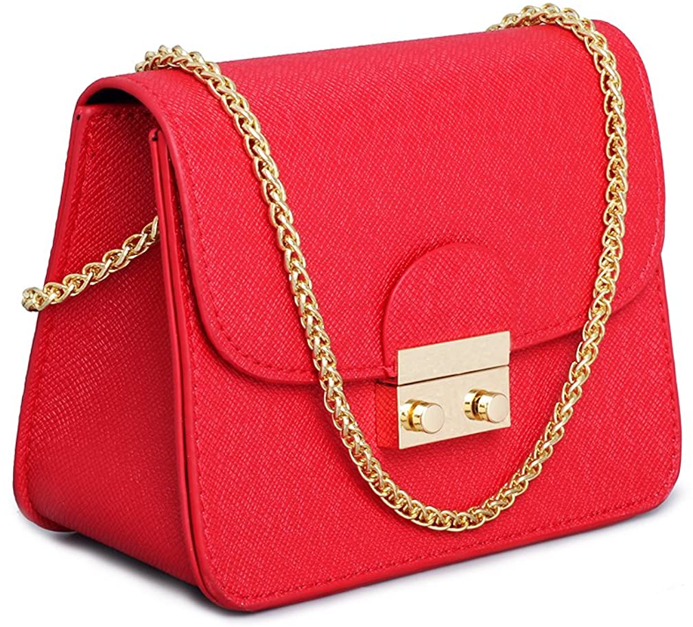 Price:$17.99    Leather Small Cross Body Purse Crossbody Bag Black Red Evening Party Wedding Clutches Shoulder Bag  Clothing
