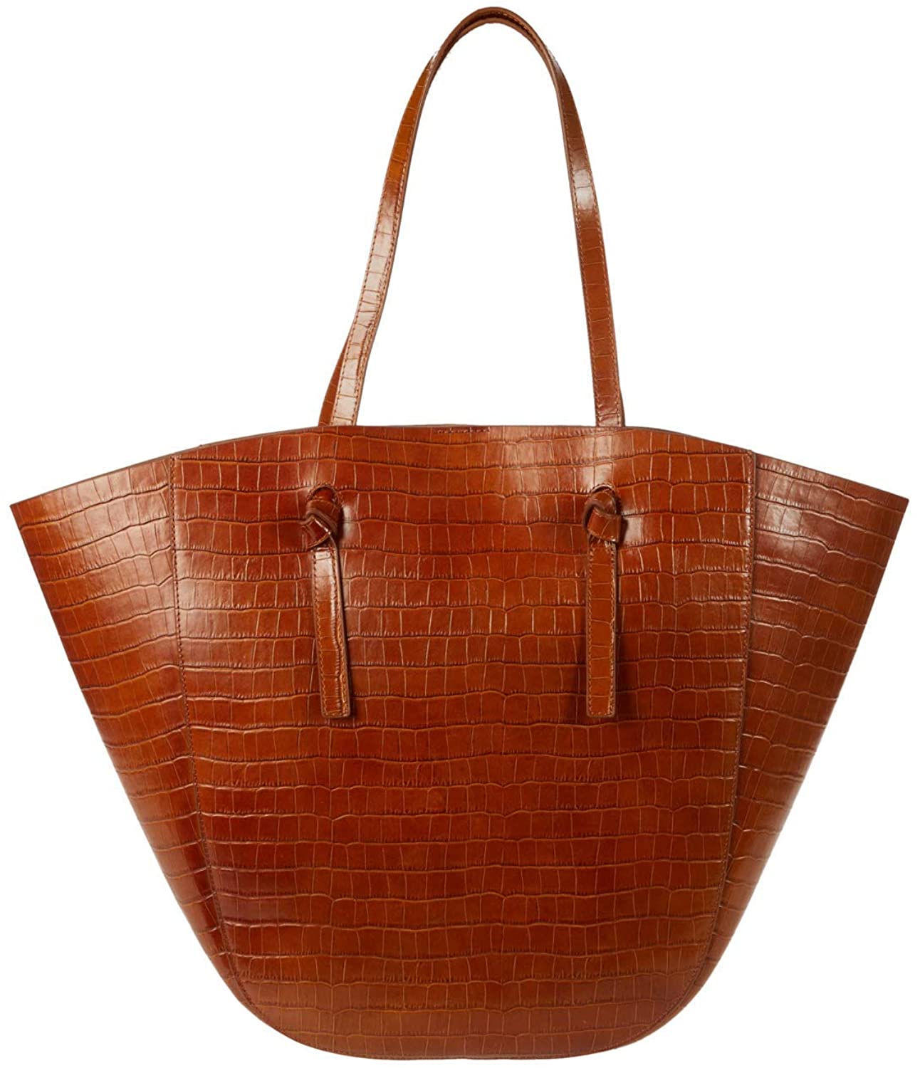 Price:$360.53    LOEFFLER RANDALL Katia Winged Tote with Knot, Tobacco  Clothing