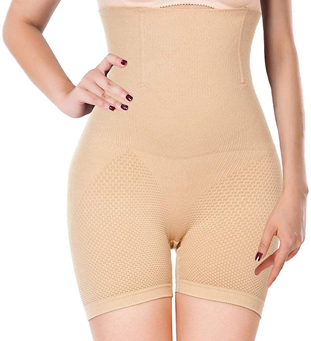 Price:$9.99 Bestffie Womens Shapewear Tummy Control Shorts Body Shaper High-Waist Panty Mid-Thigh Slimmer at Amazon Women’s Clothing store