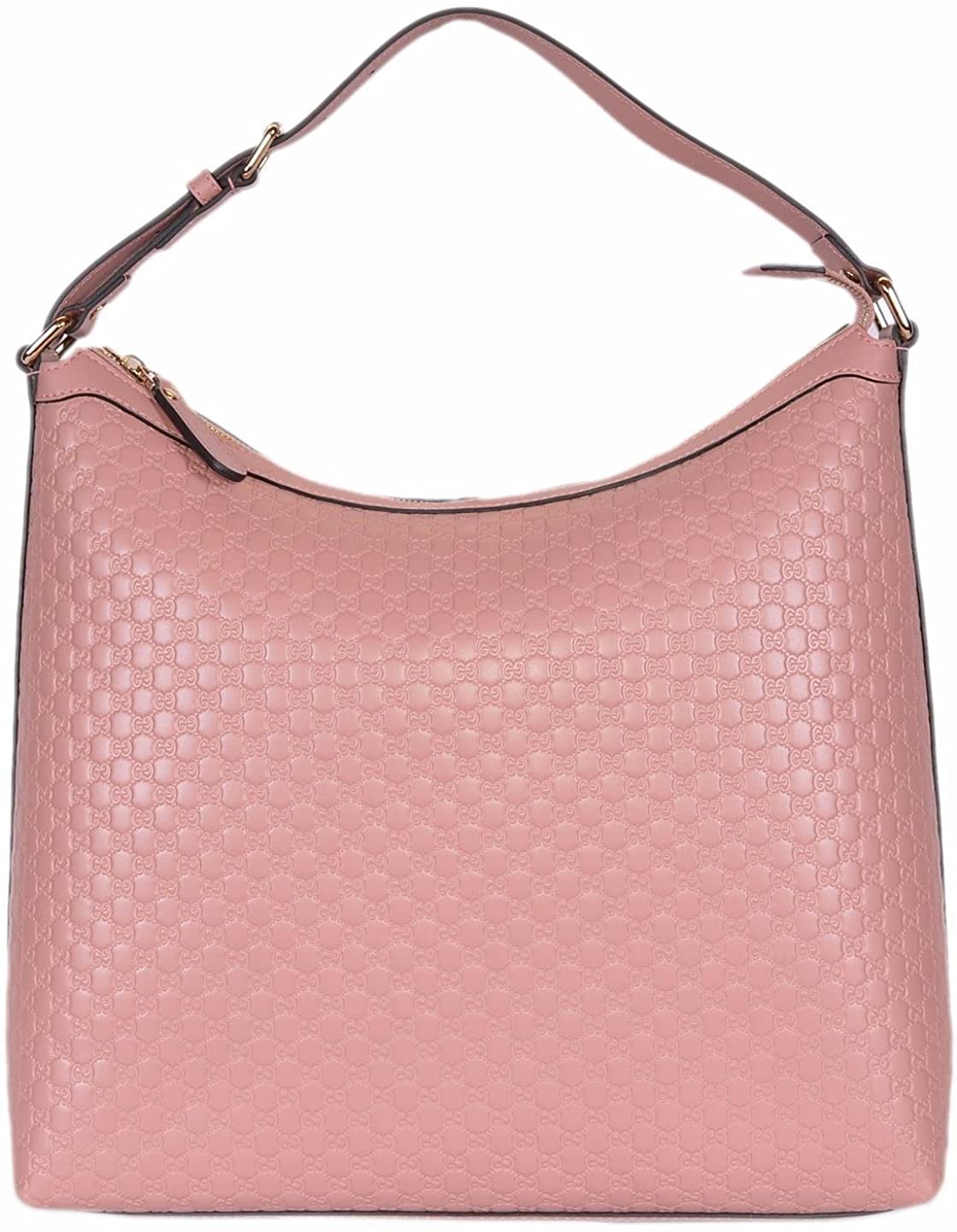 Price:$995.00    Gucci Women's Micro GG Guccissima Leather Hobo Handbag (449732/Soft Pink)  Clothing