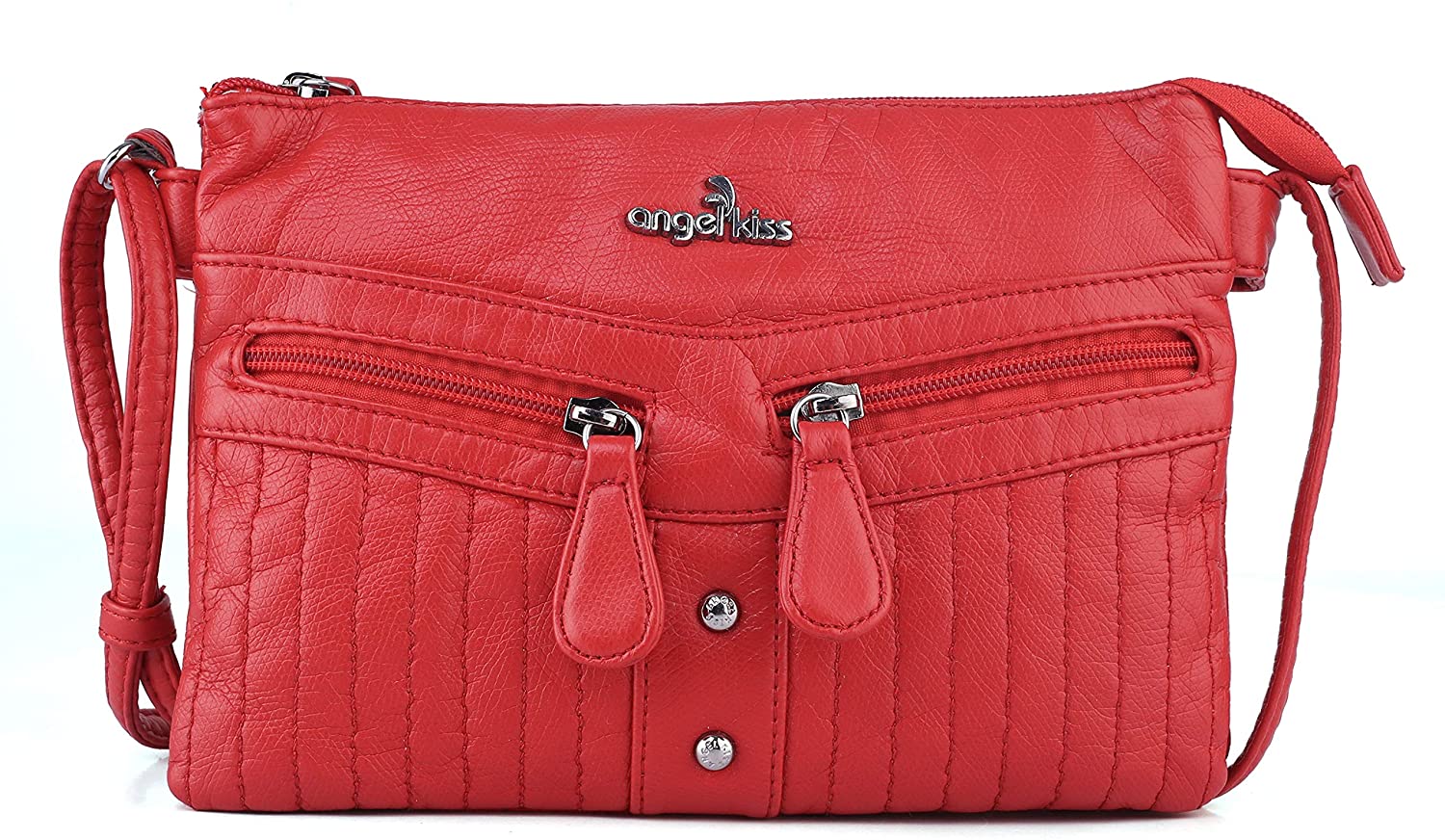 Price:$23.33 Women's Purses&Handbags Functional Crossbody Bags with Multi Pockets Shoulder Bag Purse (Red -XS161072-1)  Handbags   