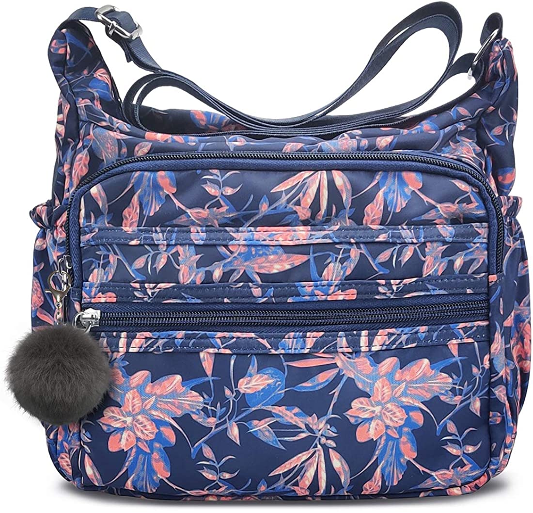 Price:$16.99 RFID Anti Thief Women's Shoulder Bags Casual Handbag Travel Bag Messenger CrossBody Nylon Bags Crossbody Bag for Women  Handbags   