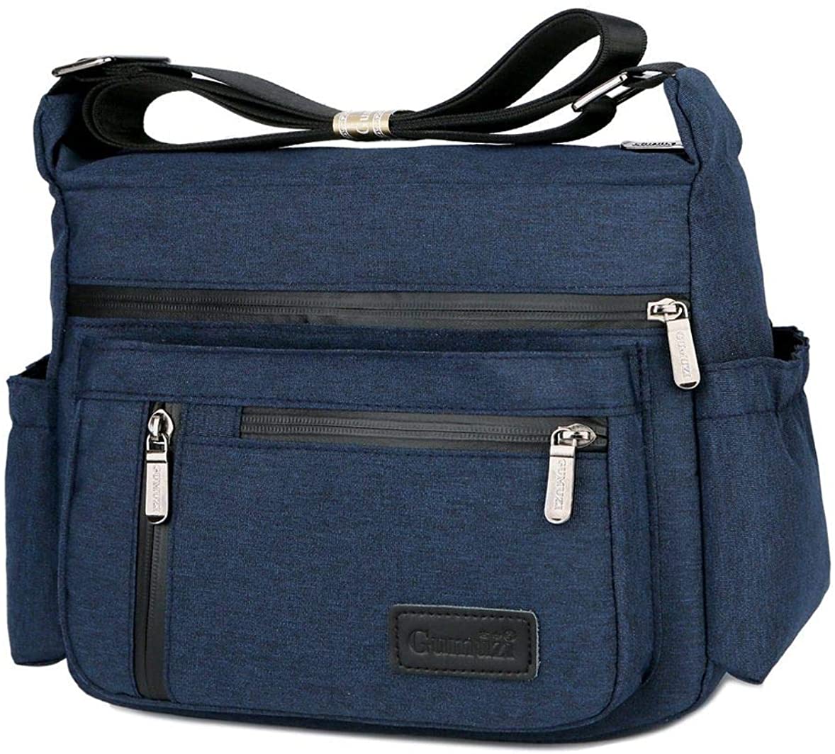 Price:$22.79 Wxnow Crossbody Bags for Women Multi Pocket Shoulder Bag Waterproof Oxford Nylon Travel Purses and Handbags Lightweight Work Bag Purses Dark Blue  Handbags   