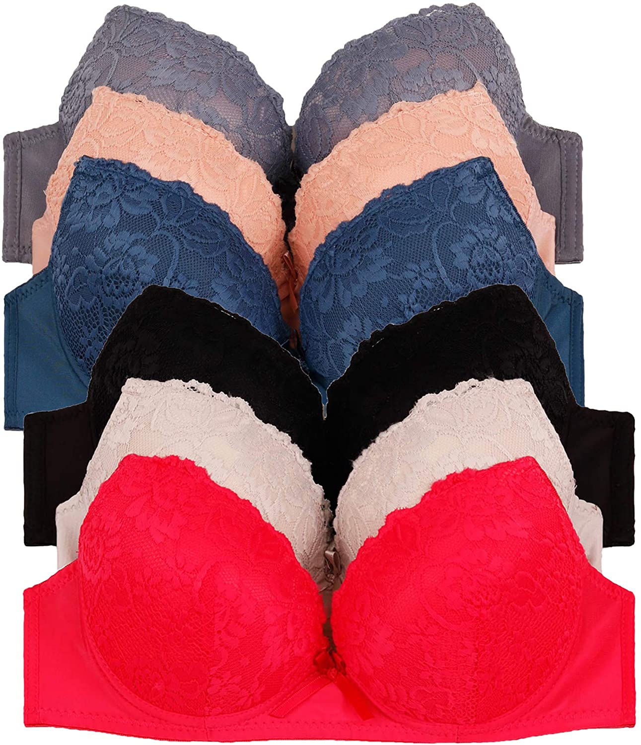 Price:$20.60 2ND DATE Women's Demi Cup Strapless Bras (Packs of 6) at Amazon Women’s Clothing store