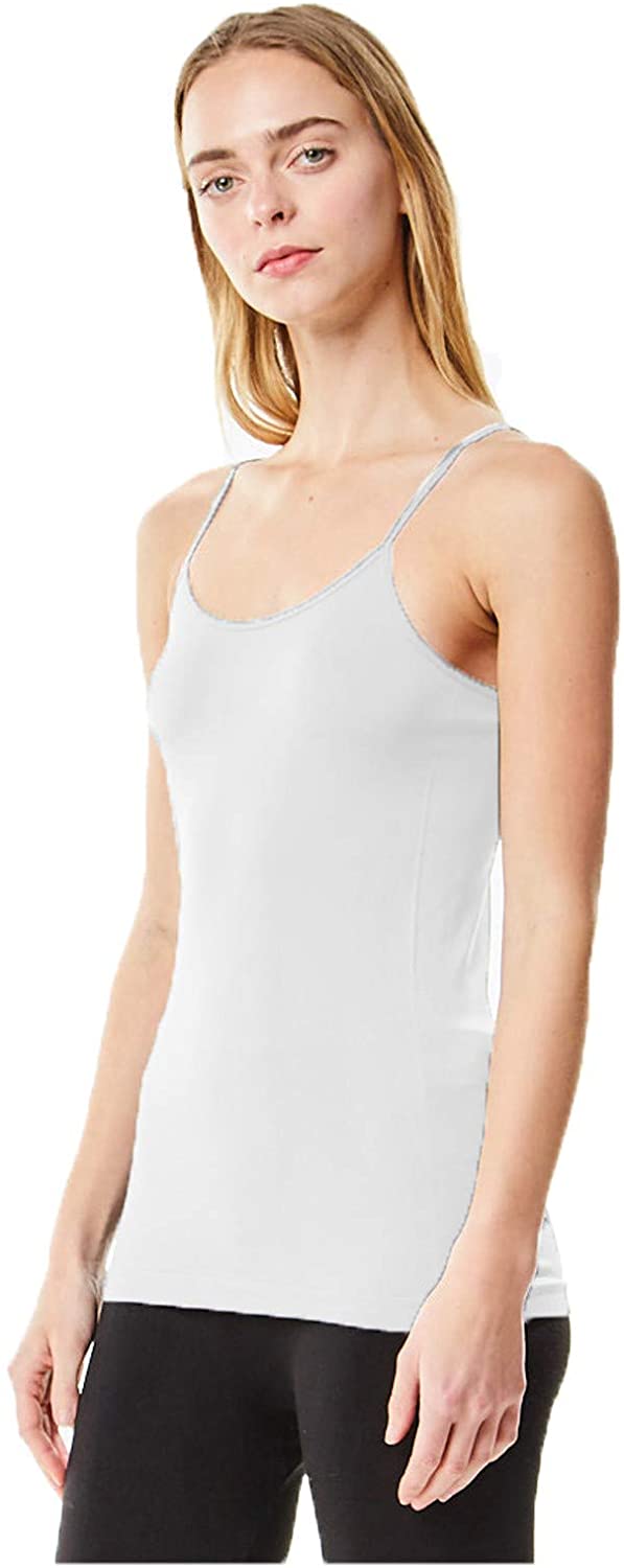 Price:$12.62 MoDDeals Woman's Plus Size Seamless Camisole Tank Top Spaghetti Strap Layering Value Pack (12 Pack) at Amazon Women’s Clothing store