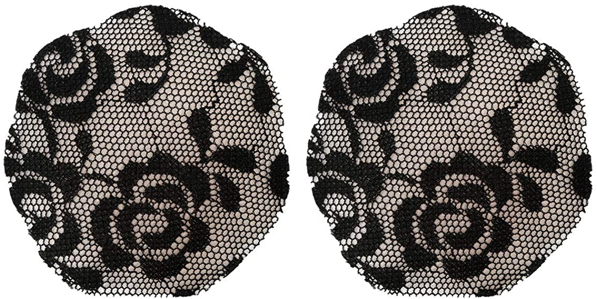 Price:$9.99 YiZYiF Womens Reusable Floral Lace Full Coverage Nipple Covers Breast Petals Bra Black One Size at Amazon Women’s Clothing store