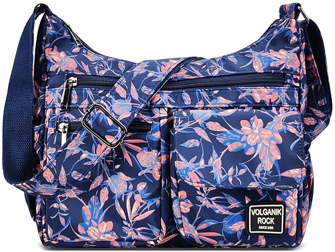 Price:$21.80 Crossbody Bags for Women RFID Travel Shoulder Bag Waterproof Messenger Bag Casual Nylon purses and handbags Pocketbook  Handbags   