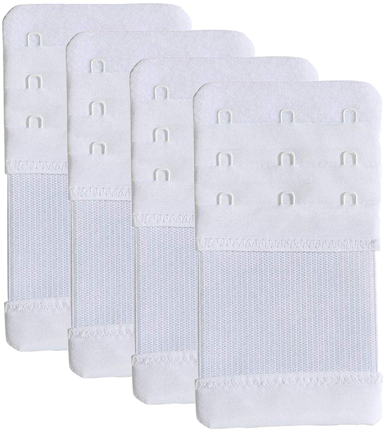 Price:$7.99 DQCUTE Women's Bra Extenders 3 Hook Stretchy Soft Comfortable Bra Extension Strap White at Amazon Women’s Clothing store