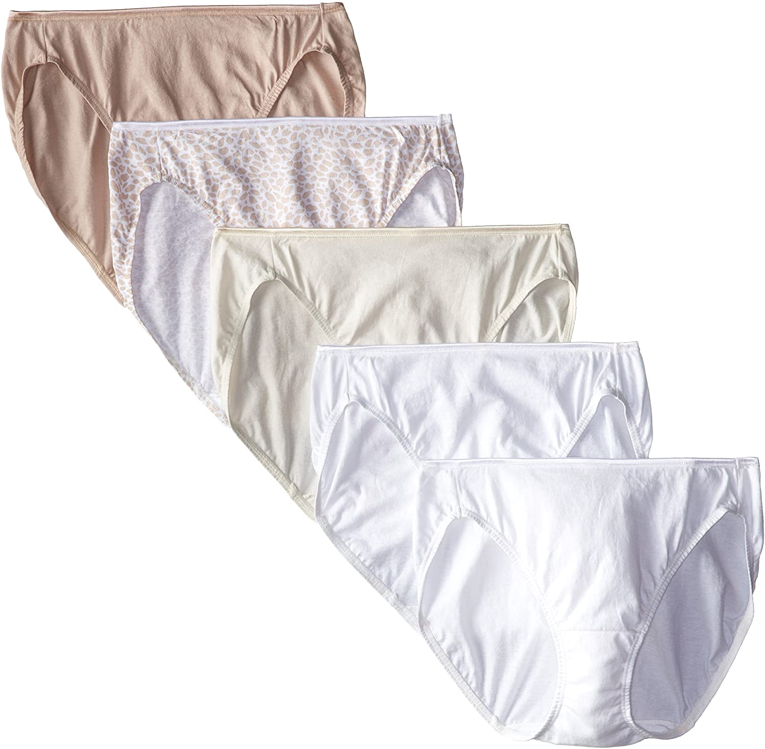 Price:$12.90 Vanity Fair Women's True Comfort 5 Pack Bikini Panties 18332, Multi-Colored, 6 at Amazon Women’s Clothing store