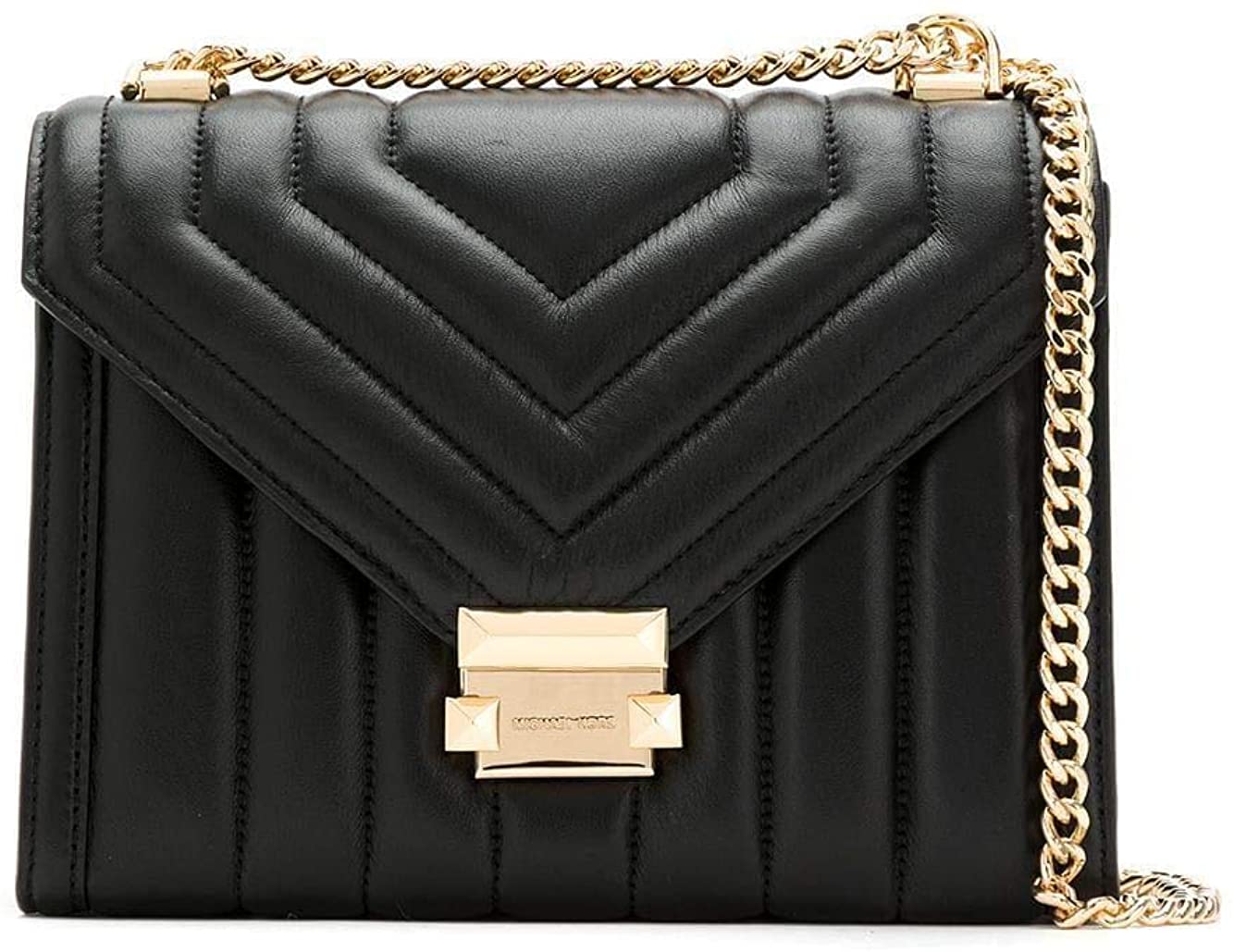 Price:$310.00    Luxury Fashion | Michael Kors Woman 30F8GXIL3T001 Black Leather Shoulder Bag | Spring Summer 20  MICHAEL KORS  Clothing