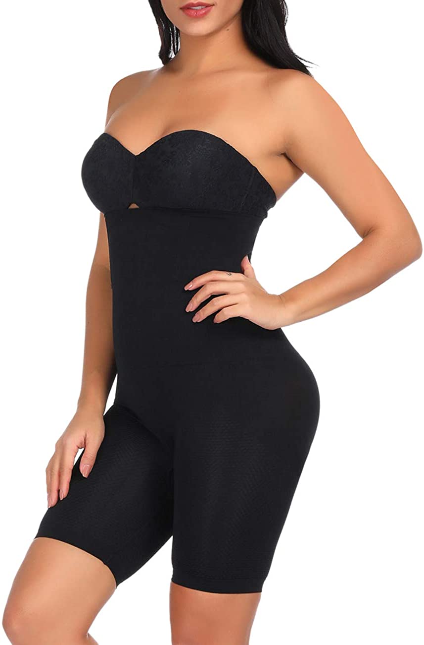 Price:$7.70 DANALA Women Thigh Slimmer Shapewear Seamless High Waist Tummy Control Shaper Panties Shorts Bodysuits at Amazon Women’s Clothing store