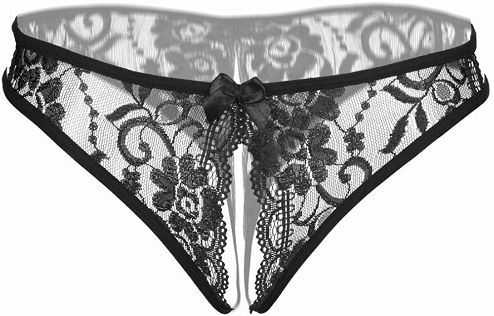 Price:$9.99    Jelove Women Sexy Panties Floral Lace Briefs Thongs Underwear Black  Clothing