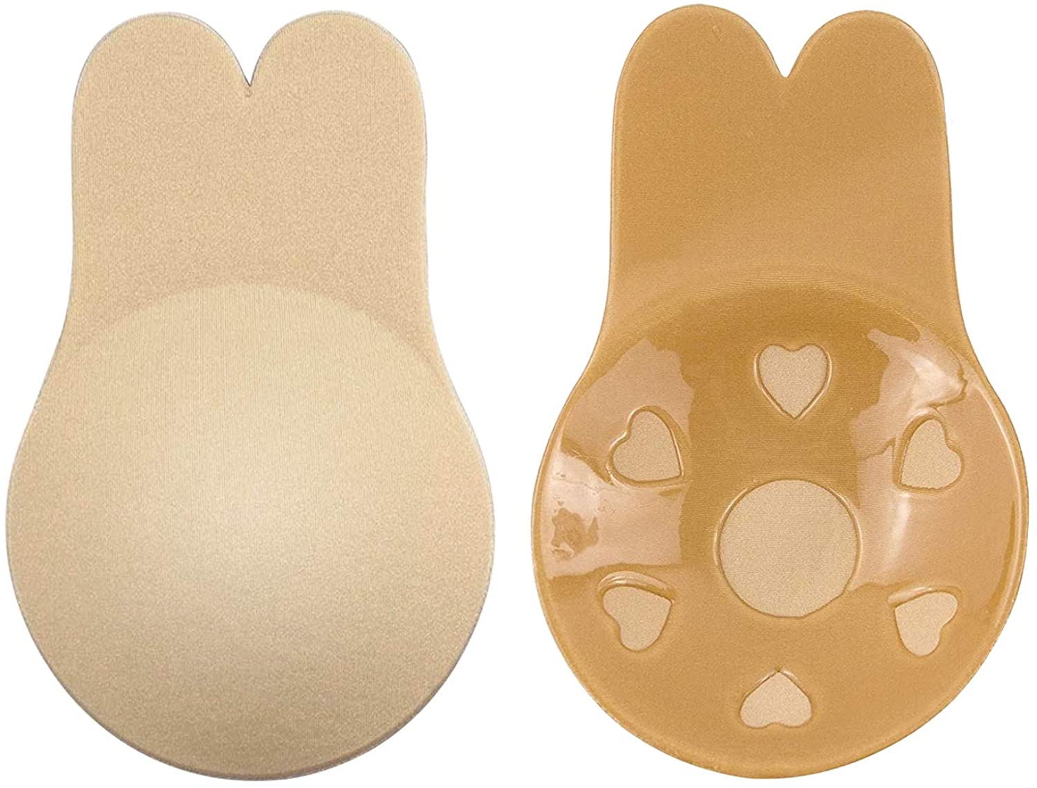 Price:$10.99 Breast Lift Tape, Women Lift up Invisible Bra Tape, Strapless Backless Bra, Rabbit's ears Breast Lift Petals -2019 Version at Amazon Women’s Clothing store