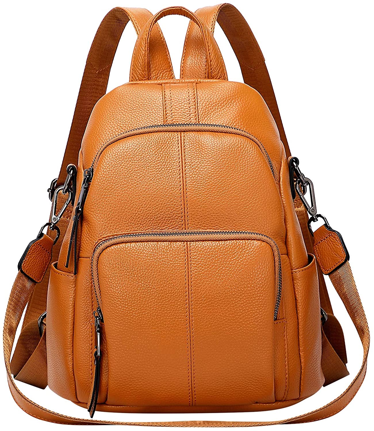 Price:$68.86    ALTOSY Soft Leather Backpack Purse For Women Anti-theft Backpacks Versatile Shoulder Bag Medium  Clothing