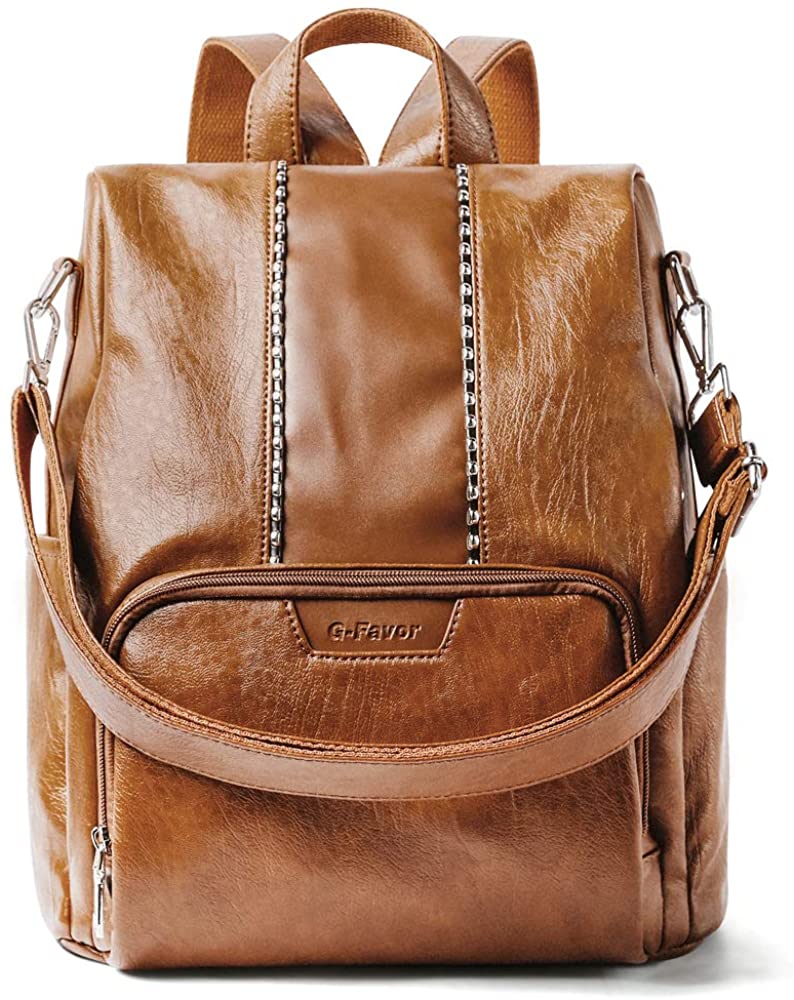 Price:$36.99    Women Backpack Purse PU Leather Backpack Anti Theft Rucksack Convertible Fashion Casual Shoulder Bag Ladies Satchel Bags  Clothing