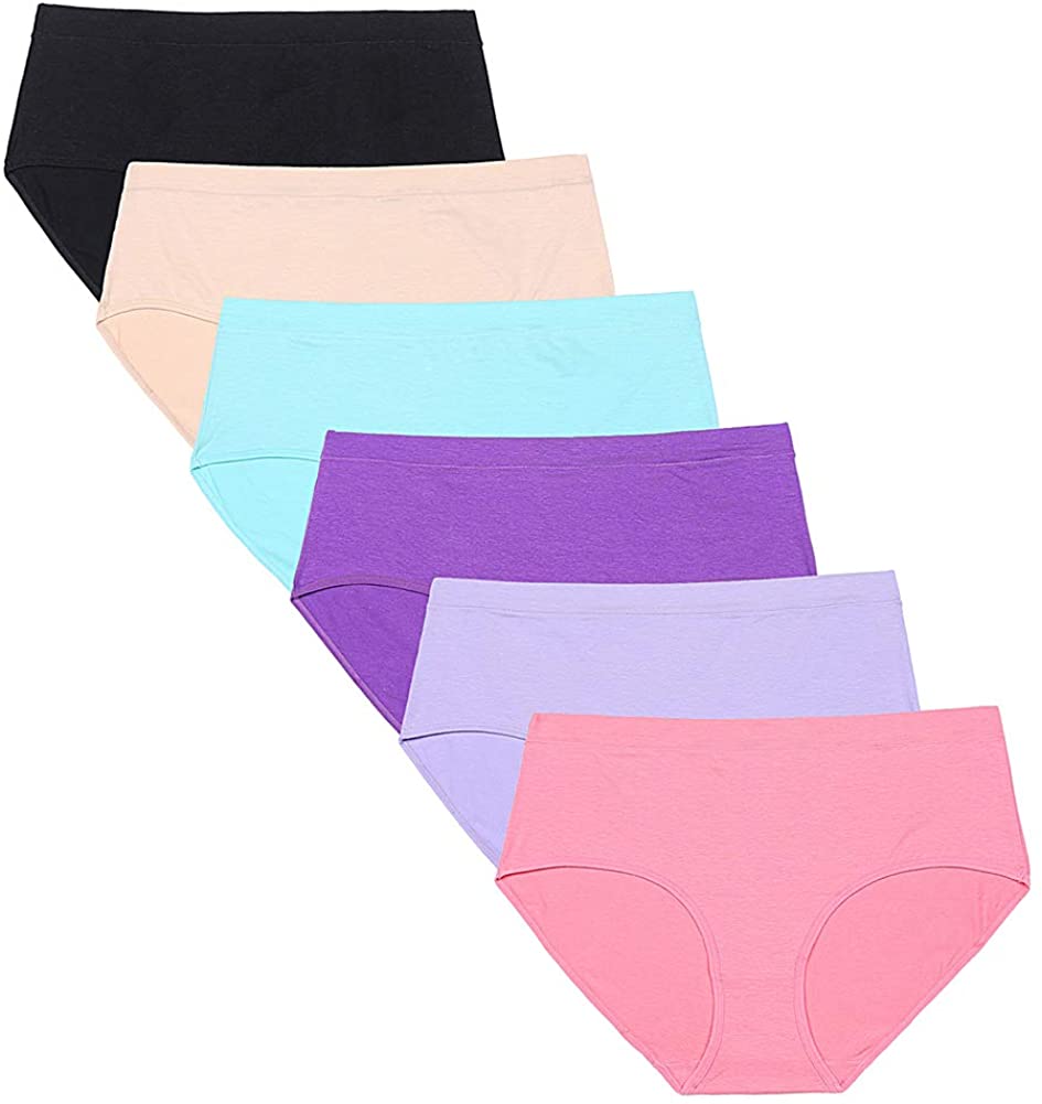 Price:$15.99 Fulyou Women Cotton Panties Mid Rise Underwear Briefs Ladies Stretch Breathable Comfortable Underpants at Amazon Women’s Clothing store
