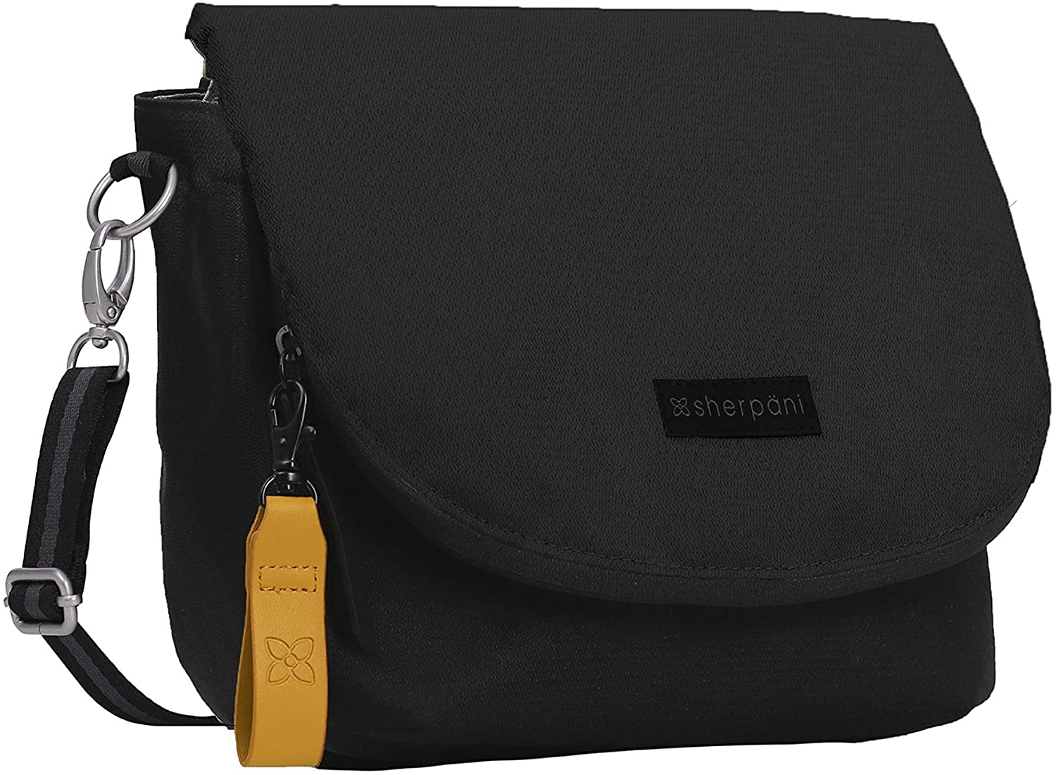 Price:$54.94 Sherpani Milli, Medium Shoulder Bag, Fashion Crossbody Purse, Essential Messenger Bag for Women, with RFID Protection (Raven)  Handbags   