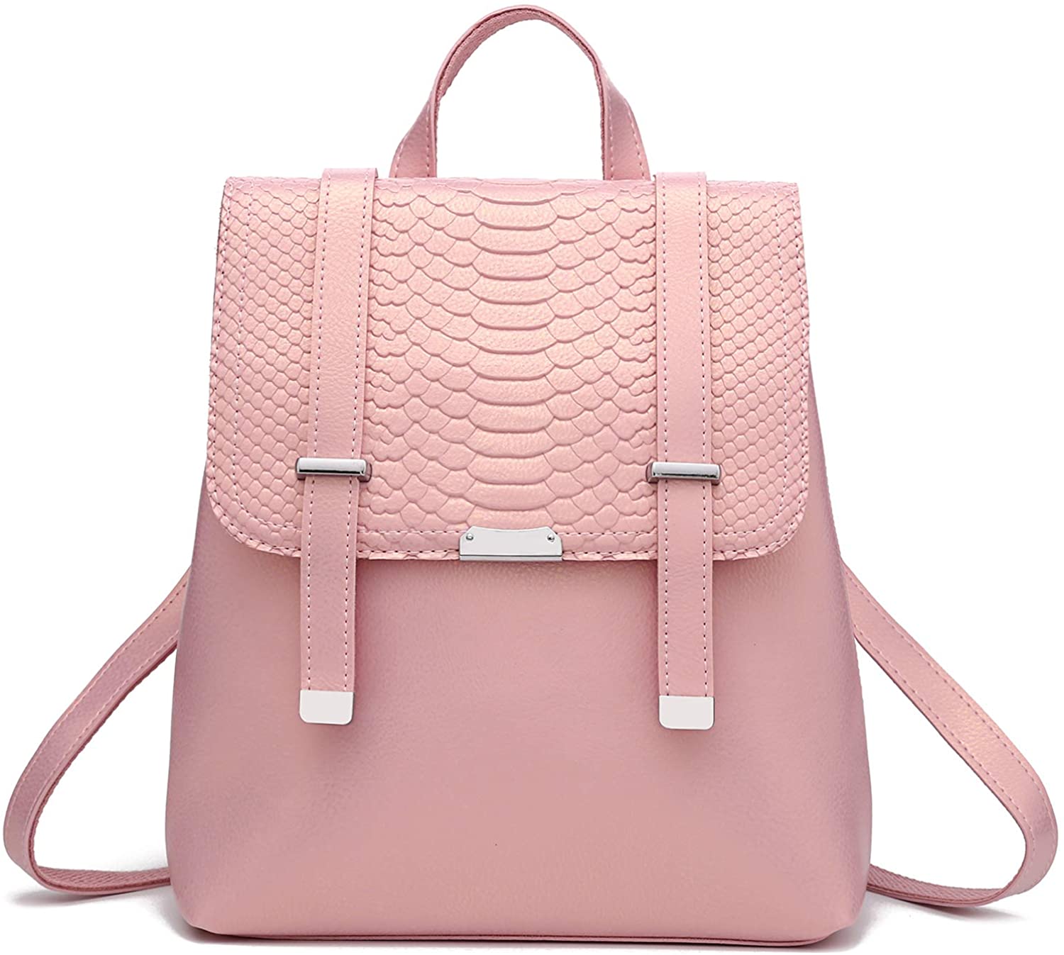 Price:$25.99    Fashion Backpack Purse for Women PU Leather Woman Small Backpack Multifuntion Convertible Shoulder Bags  Clothing