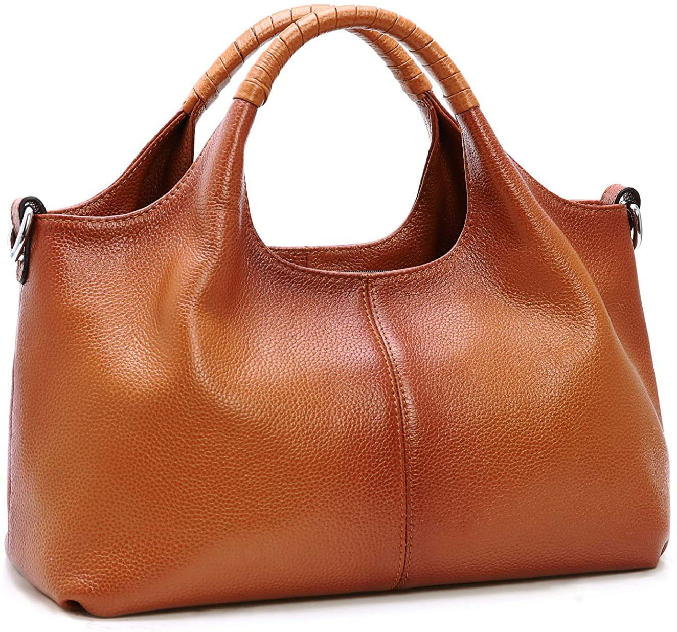 Price:$73.99    Iswee Handbags for Women Fashion Leather Shoulder Top-handle Purse For Ladies Tote Bag Hobo Bags Satchel Designer (Sorrel)  Clothing