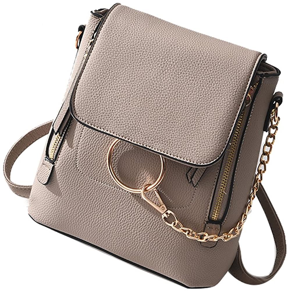 Price:$24.90    DEYNGS Fashion Women Crossbody Backpack Purse Small Pu Leather Shoulder Bag  Clothing