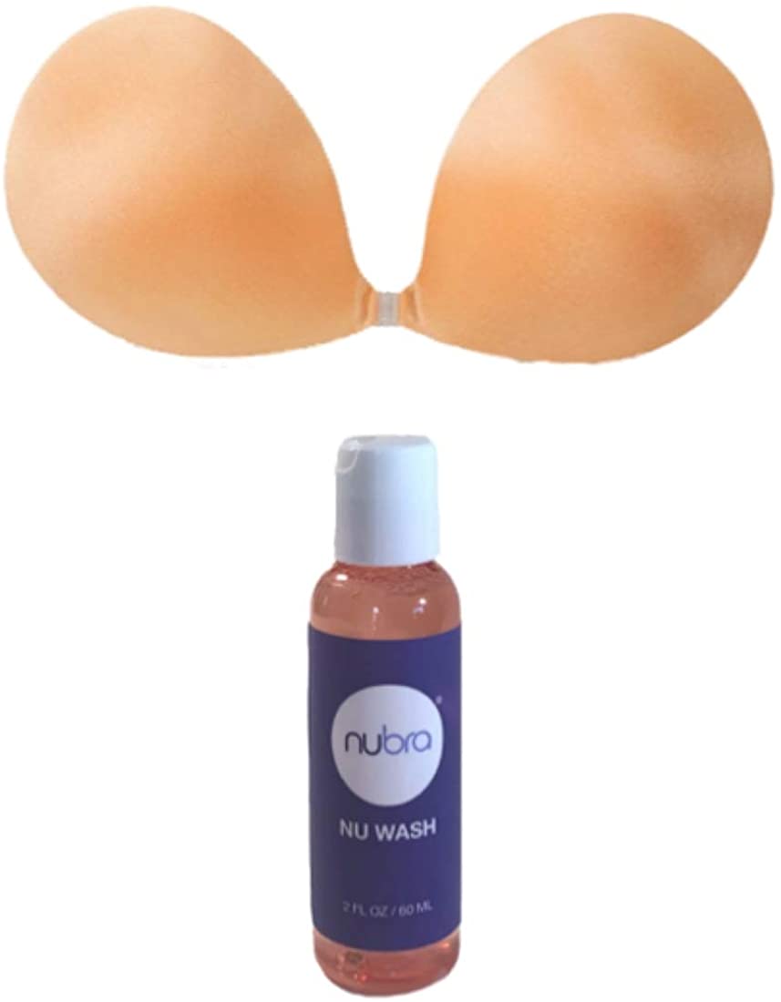 Price:$54.00 NuBra Seamless Push Up Adhesive Bra with Molded Pads (SE998) and Cleanser (N112) at Amazon Women’s Clothing store