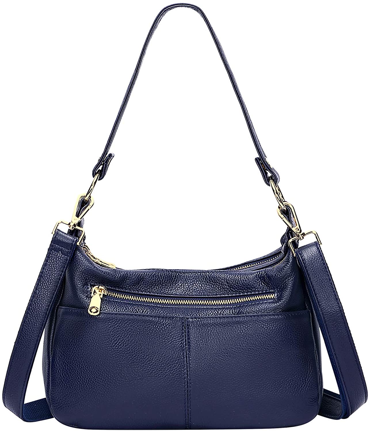 Price:$59.58 OVER EARTH Soft Leather Handbags for Women Crossbody Purses Multi Pockets Shoulder Bags Messenger Bag Medium(O120E Royal Blue)  Handbags   