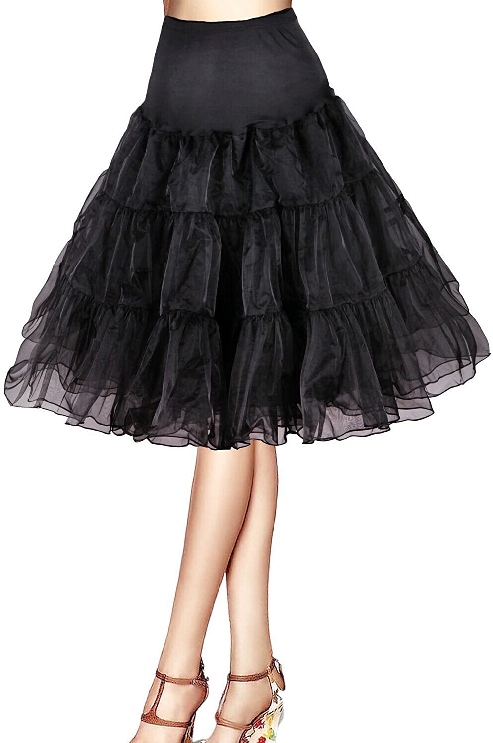Price:$14.99 Tidetell Vintage Women's 50s Petticoat Crinoline Tutu Underskirt 26" (FBA) at Amazon Women’s Clothing store