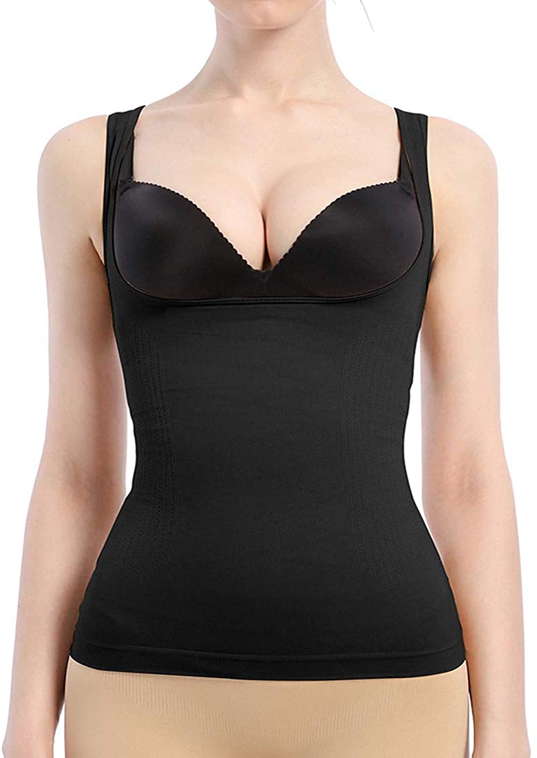 Price:$9.78 Shapewear for Women Tummy Control Body Shaper Cami Tank Top U-Bust Lifting The Breast at Amazon Women’s Clothing store