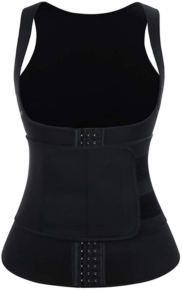 Price:$36.99 Wonder-Beauty Sauna Waist Trainer Vest for Workout Underbust Sauna Suit Vest Belt for Women Tummy Control Back Support at Amazon Women’s Clothing store