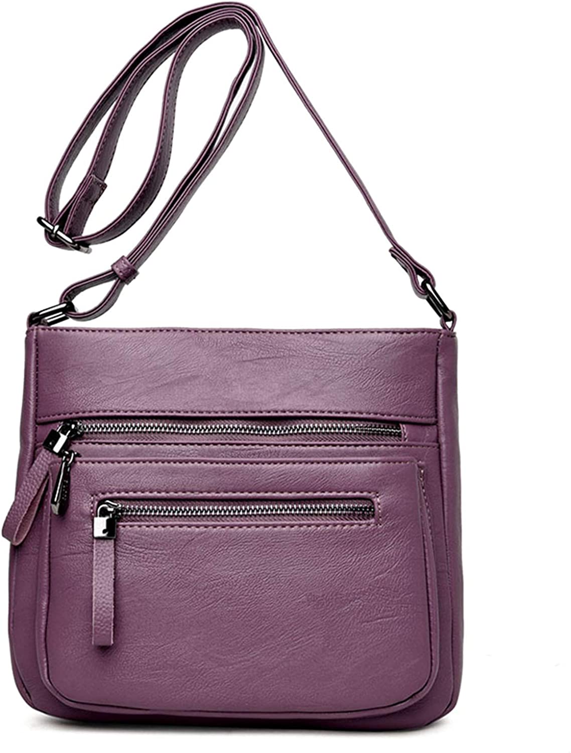 Price:$29.99    SYYHOME Crossbody Bags for Women Travel Purses Handbags with Multi Pockets Leather Shoulder Messenger Bags (Purple)  Clothing