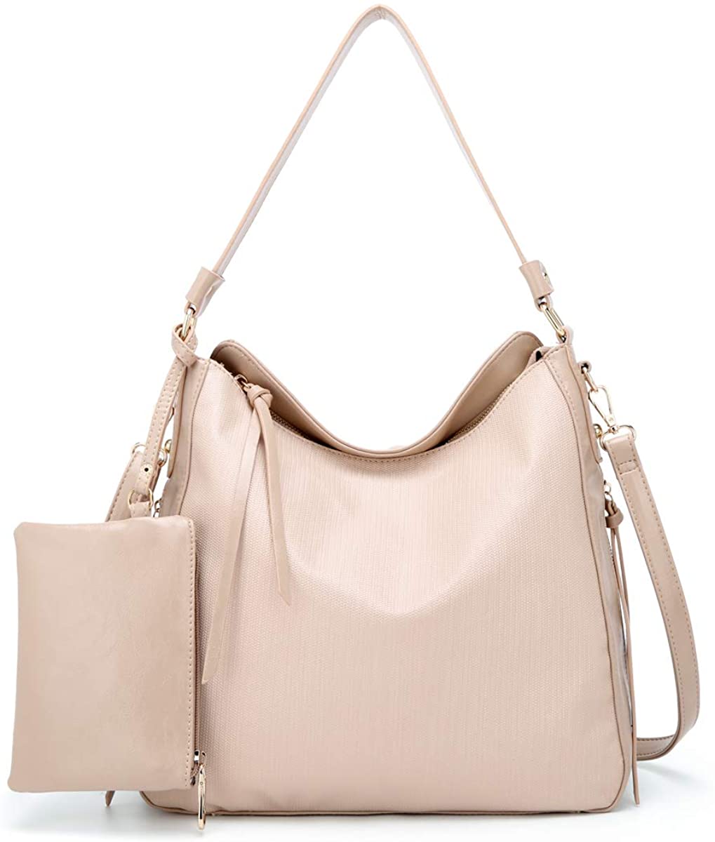 Price:$34.99    Angel Barcelo Womens Soft Leather Handbag Large Tote Shoulder Cross body Bag Apricot  Clothing