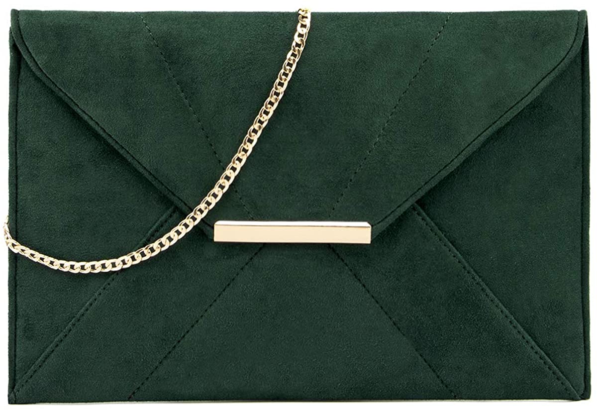 Price:$17.99 Gessy Ladies Evening Bags Envelope clutch Handbag for Women Shoulder Bag with Removable Chain Strap Magnet Hook Fashion Purse Flap Clutches for Daily Prom Dinner Wedding Party Multi Use Trendy Olive  Handbags   