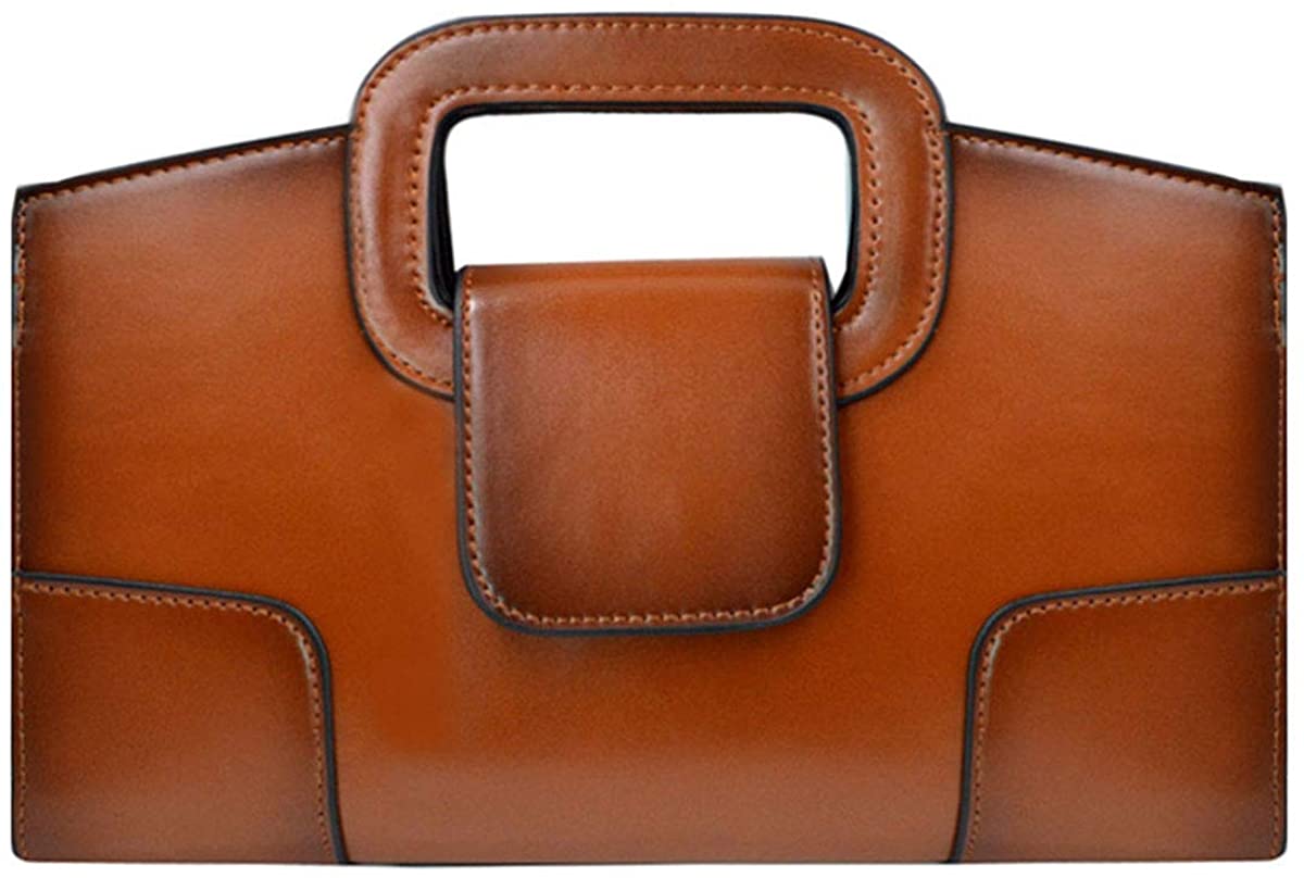 Price:$26.30    ZLMBAGUS Women Vintage Flap Tote Top Handle Satchel Handbags PU Leather Clutch Purse Casual Messenger Chain Shoulder Crossbody Bag Brown  Clothing