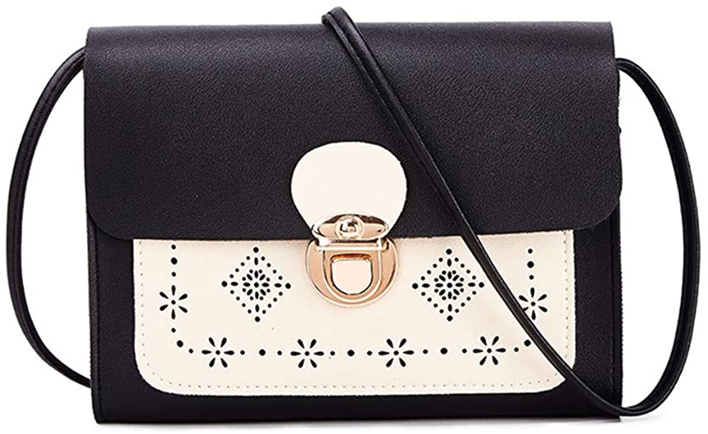 Price:$9.99 Crossbody Bag Shoulder Bag for Women Small Purses Handbags Black  Handbags   