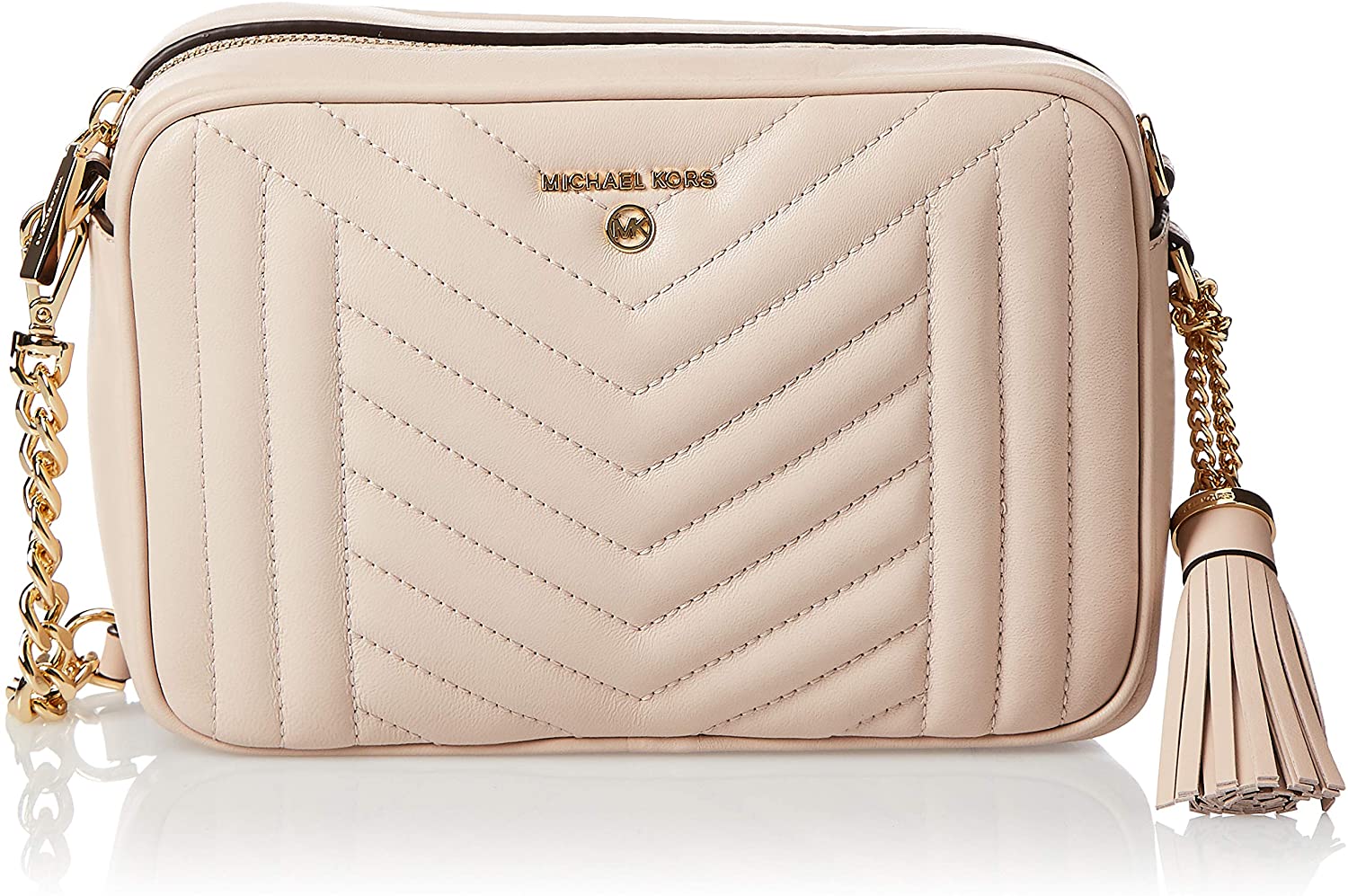 Price:$185.00    Michael Kors Women's Jet Set Medium Quilted Leather Camera Bag Pink One Size  Clothing