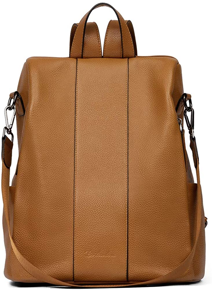 Price:$48.99    BOSTANTEN Leather Backpack Purse for Women Anti-Theft Casual College Bags Fashion Travel Backpack Shoulder Handbags  Clothing
