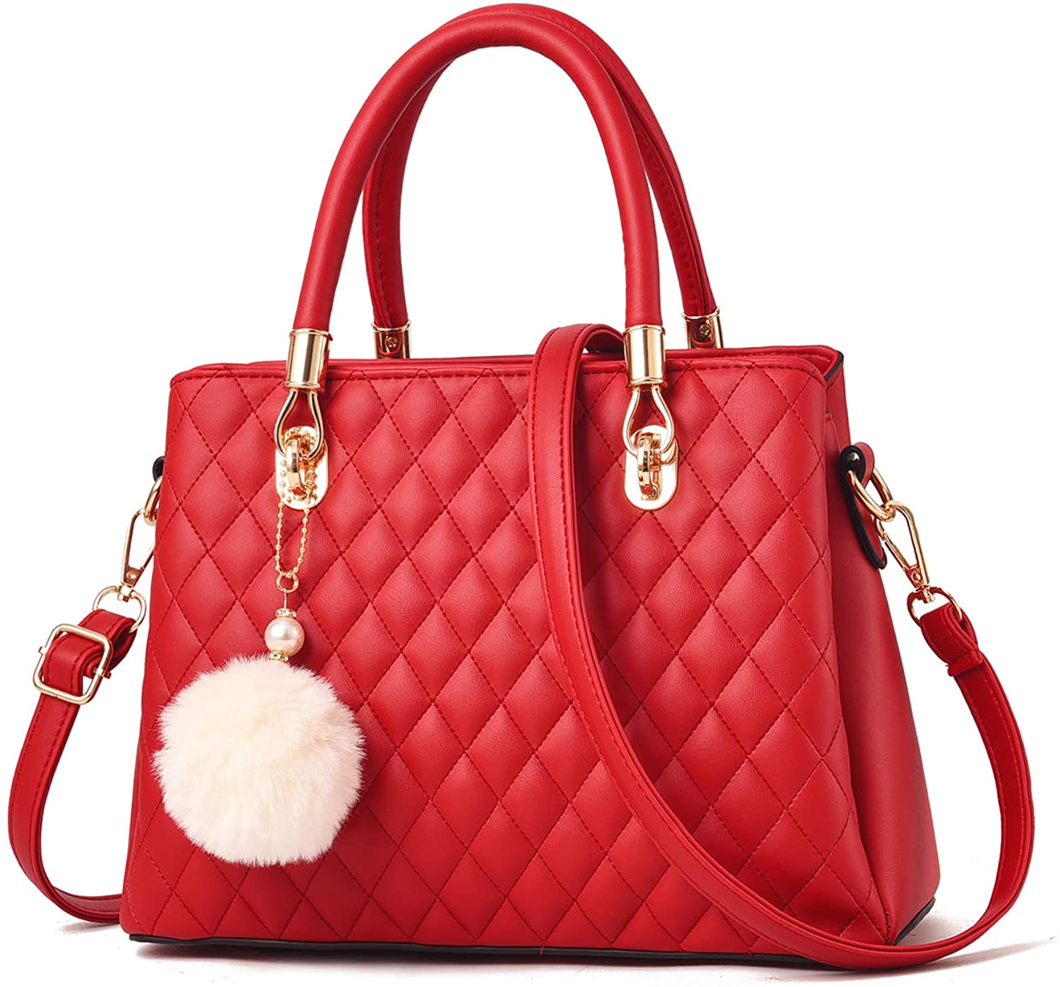 Price:$25.59    Womens Handbags and Purses Top Handle Bags Leather Satchel Shoulder Bag  Clothing