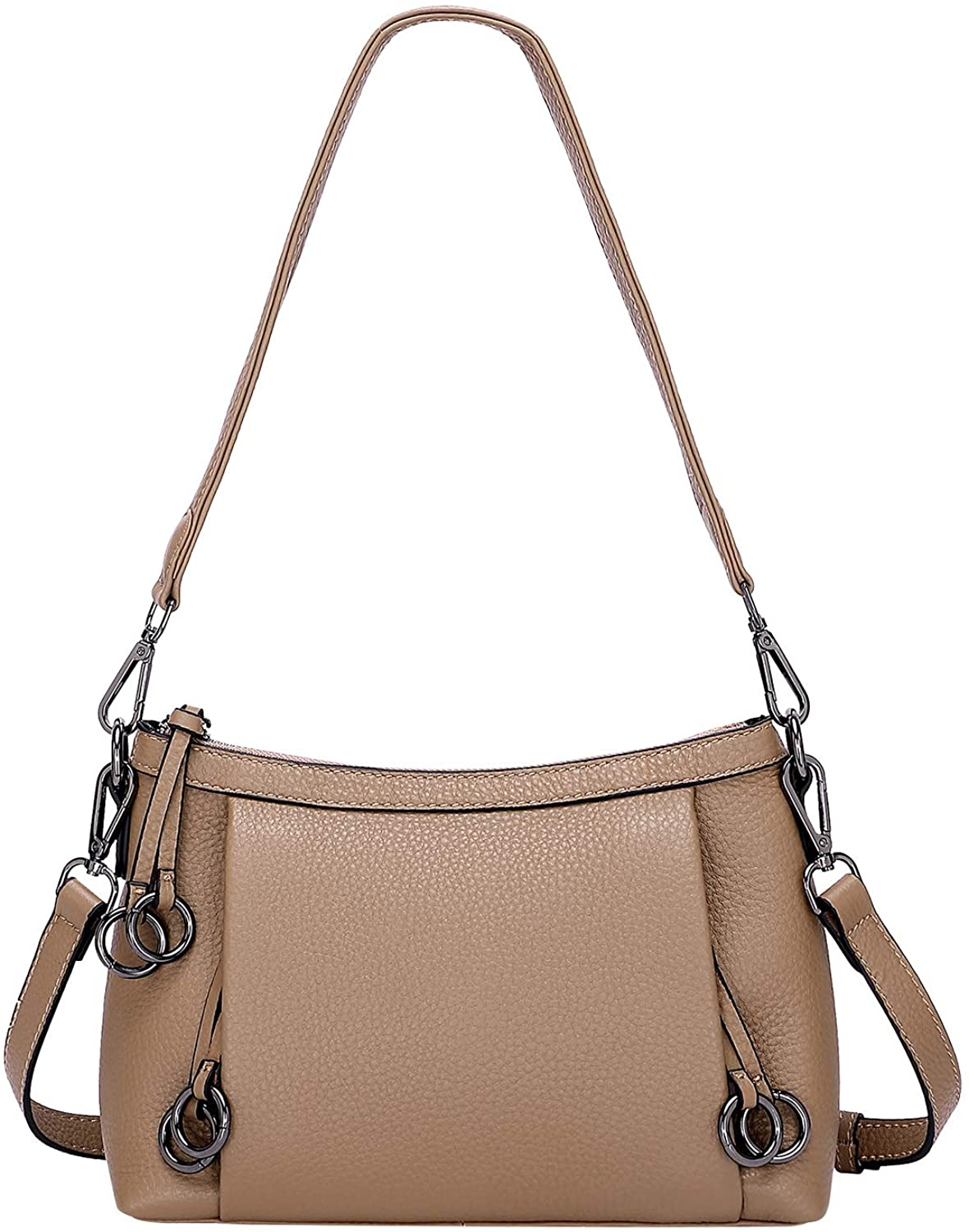Price:$69.60 OVER EARTH Crossbody Purses and Handbags for Women Genuine Leather Shoulder Bag for Ladies Medium(O135E Khaki)  Handbags   
