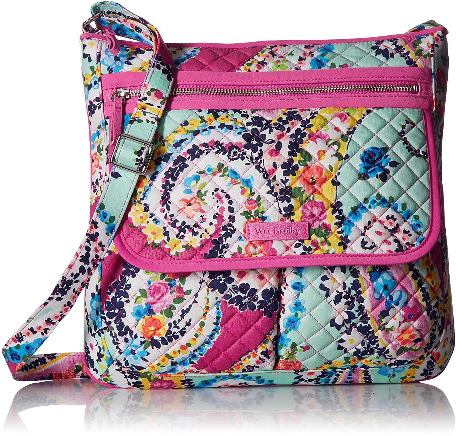 Price:$66.40 Vera Bradley Women's Signature Cotton Mailbag Crossbody Purse, Wildflower Paisley  Handbags   