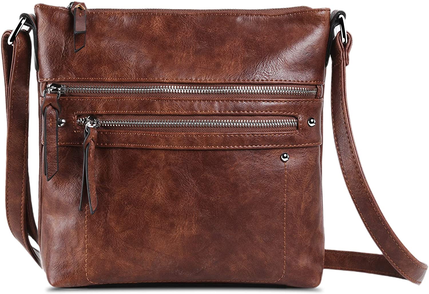 Price:$21.99    Nico Louise Women Purse PU Leather Shoulder Bag Crossbody Bag (Dark Brown)  Clothing