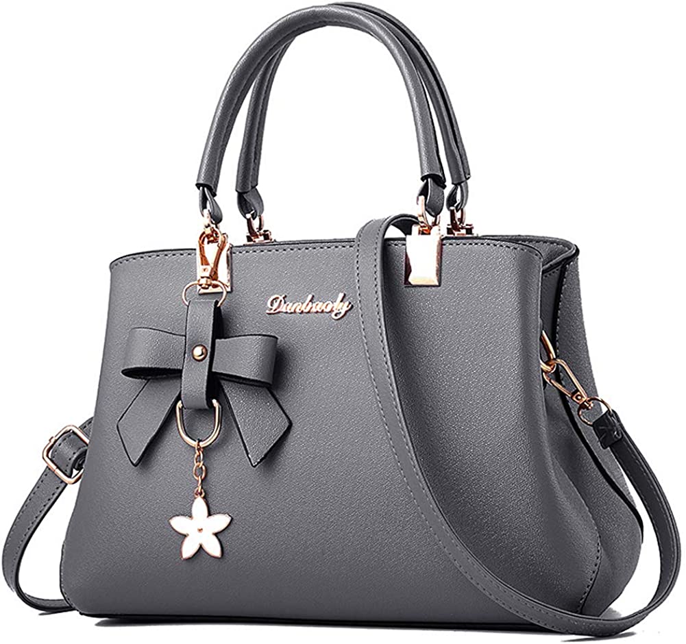 Price:$20.98    ALARION Women Top Handle Satchel Handbags Shoulder Bag Ladies Designer Purse Messenger Bags (Grey)  Clothing