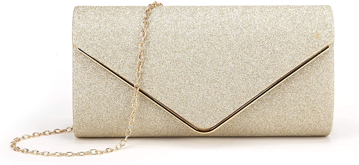 Price:$11.47 Nodykka Clutch Purses For Women Evening Bags Sparkling Shoulder Envelope Party Cross Body Handbags  Handbags   