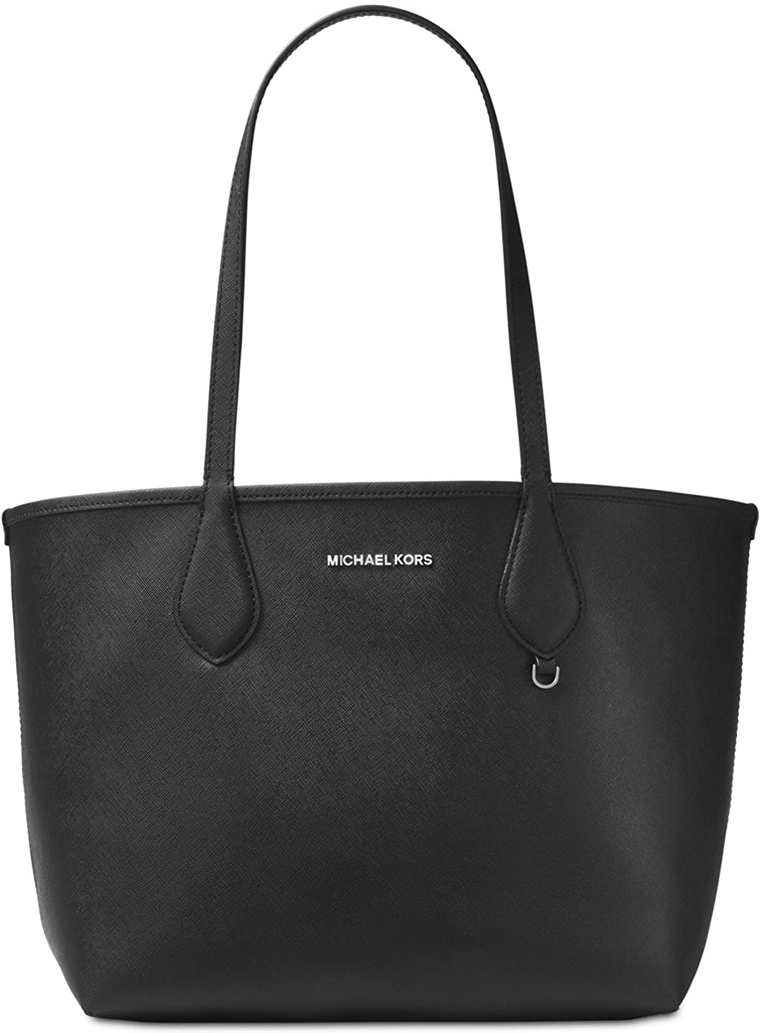 Price:$120.00    MICHAEL Michael Kors Saige Medium Reversible Tote (Black/Pearl Grey)  Clothing