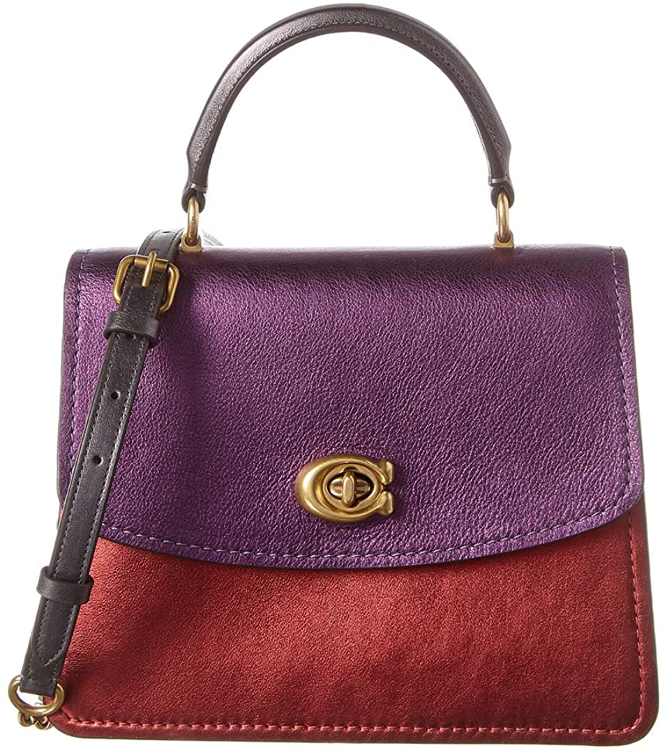 Price:$199.99 COACH Smooth Metallic Color-Block Parker Top-Handle Multi Metallic One Size  Handbags   