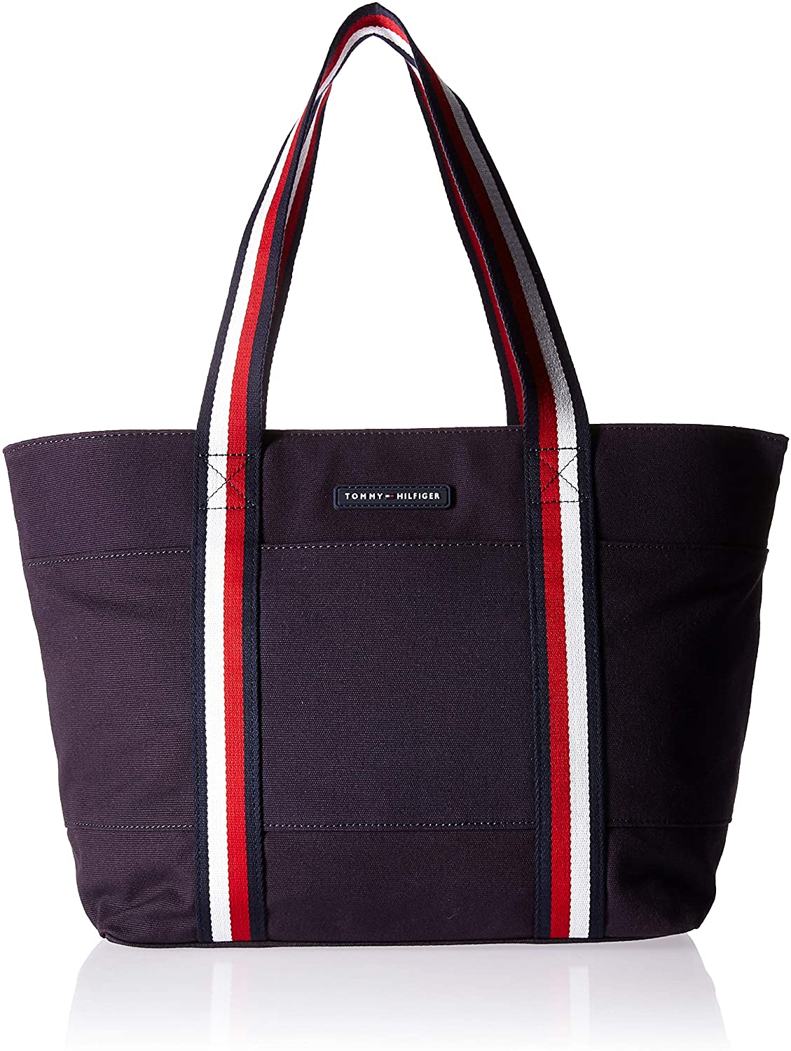 Price:$70.61    Tommy Hilfiger Tote for Women TH Flag Canvas, Tommy Navy, One Size  Clothing