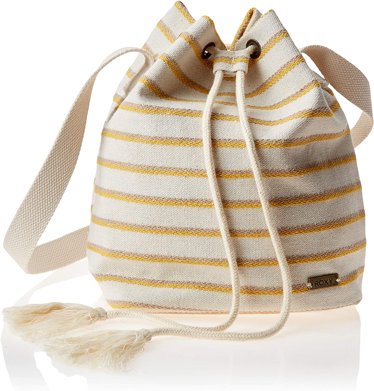 Price:$35.00 Roxy Blooming Everyday Small Bucket Bag, ivory cream  Handbags   