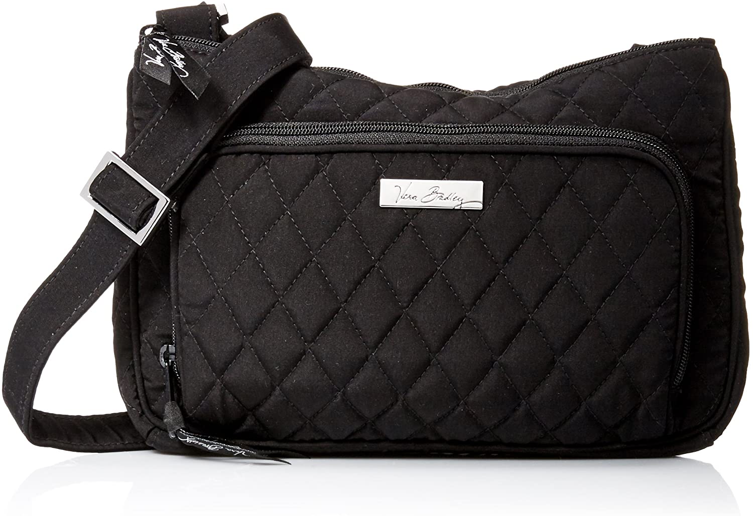 Price:$67.99 Vera Bradley Little Hipster Crossbody Shoulder Bag Purse in Classic Black  Handbags   