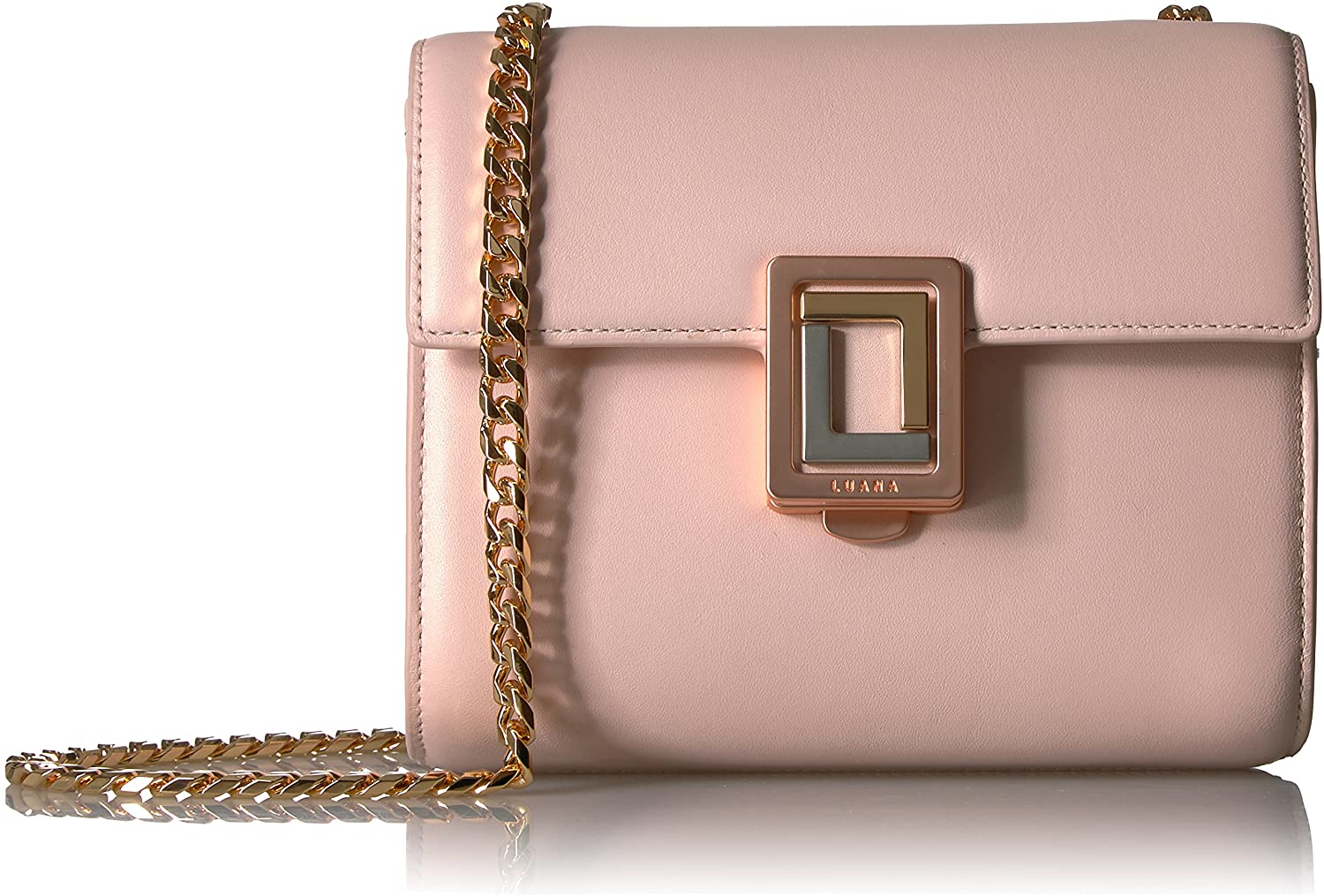 Price:$215.57 LUANA ITALY Marella Mini Shoulder Bag, rose smoke  Handbags   