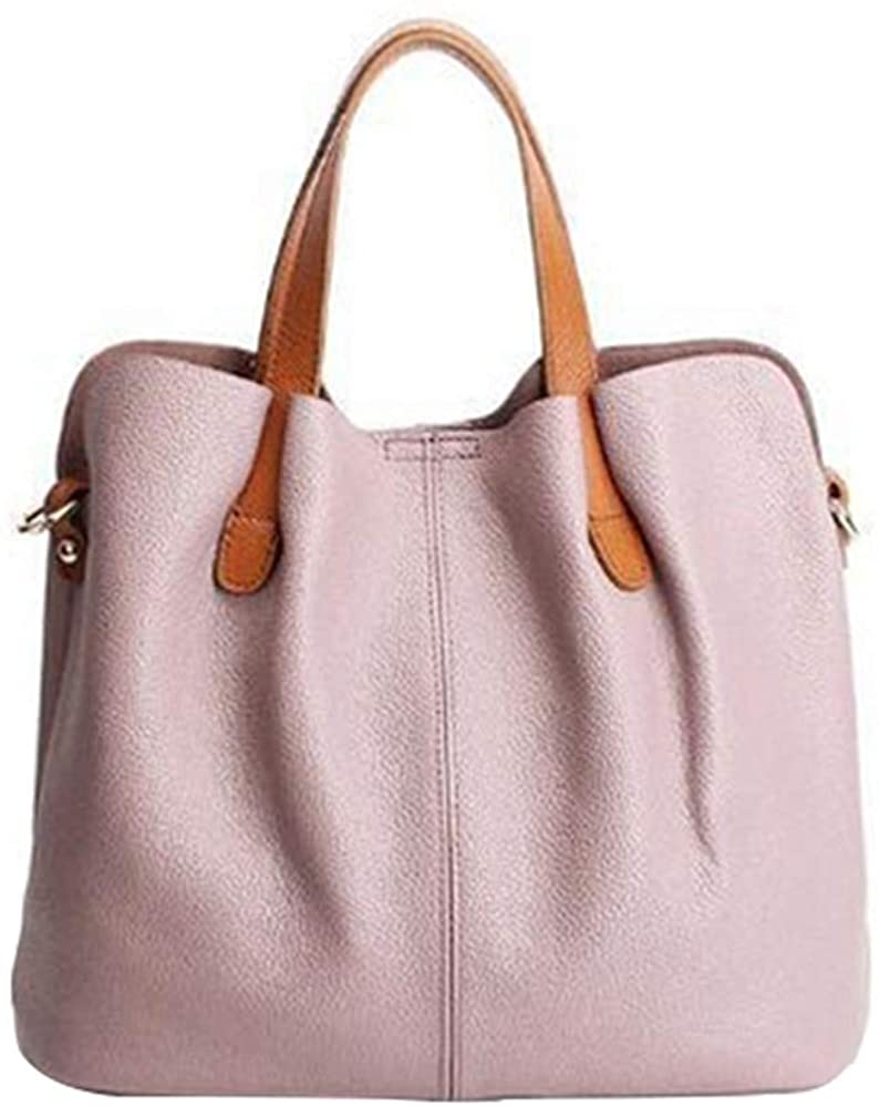 Price:$12.99    Women Leather Tote Handbags Fashion Shoulder Bag Satchel Ladies Purse Bag Sets 2 in 1 Handbag  Clothing